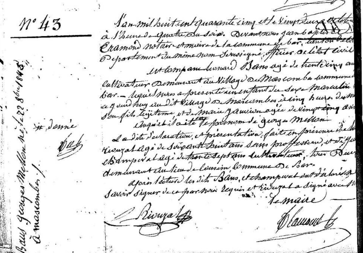 Naissance Bans Georges 22_10_1845 .jpg